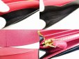 Photo9: PRADA Saffiano Leater Black and Pink Bi-fold Long Wallet #6180