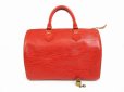 Photo1: LOUIS VUITTON Epi Leather Red Hand Bag Purse Speedy30 #6190 (1)