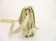 Photo4: LOUIS VUITTON Mini Lin Canvas White Crossbody Bag SaumurMM 30 #6191