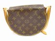 Photo2: LOUIS VUITTON Monogram Leather Brown Crossbody Bag Tambourine #6194 (2)