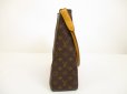 Photo3: LOUIS VUITTON Monogram Leather Brown Shoulder Bag Purse Looping GM #6204