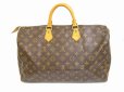 Photo2: LOUIS VUITTON Monogram Leather Brown Hand Bag Purse Speedy40 #6226 (2)