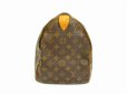 Photo3: LOUIS VUITTON Monogram Leather Brown Hand Bag Purse Speedy40 #6226