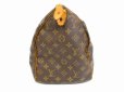 Photo4: LOUIS VUITTON Monogram Leather Brown Hand Bag Purse Speedy40 #6226