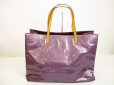 Photo1: LOUIS VUITTON Vernis Purple Patent Leather Tote&Shoppers Bag Reade GM #6229 (1)