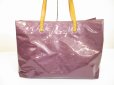 Photo2: LOUIS VUITTON Vernis Purple Patent Leather Tote&Shoppers Bag Reade GM #6229 (2)