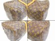 Photo6: LOUIS VUITTON Monogram Leather Brown Duffle&Gym Bag Sac Souple 45 #6233