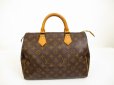 Photo1: LOUIS VUITTON Monogram Leather Brown Hand Bag Purse Speedy30 #6234 (1)