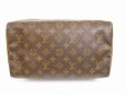 Photo5: LOUIS VUITTON Monogram Leather Brown Hand Bag Purse Speedy30 #6234