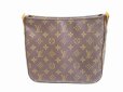 Photo2: LOUIS VUITTON Monogram Leather Brown Shoulder Bag Looping MM #6237 (2)