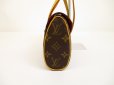 Photo3: LOUIS VUITTON Monogram Leather Brown Hand Bag Purse Sonatine #6243