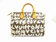 Photo1: LOUIS VUITTON Monogram Leather Graffiti White Hand Bag Purse Speedy30 #6257 (1)