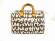Photo2: LOUIS VUITTON Monogram Leather Graffiti White Hand Bag Purse Speedy30 #6257 (2)