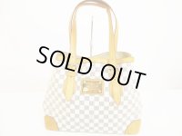 LOUIS VUITTON Azur Leather White Tote&Shoppers Bag Hampstead MM #6262