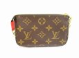 Photo2: LOUIS VUITTON Monogram Leather Brown Mini Accessories Chain Pouch #6280 (2)