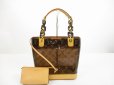 Photo1: LOUIS VUITTON Limited Monogram Vinyl Brown Tote Bag Cabas Ambre PM #6305 (1)