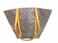 Photo1: LOUIS VUITTON Monogram Leather Brown Tote&Shoppers Bag Sac Shopping #6317 (1)