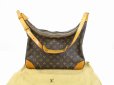 Photo1: LOUIS VUITTON Monogram Leather Brown Shoulder Bag Purse Boulogne 35 #6321 (1)