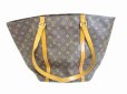 Photo2: LOUIS VUITTON Monogram Leather Brown Tote&Shoppers Bag Sac Shopping #6328 (2)