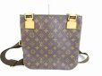 Photo2: LOUIS VUITTON Monogram Leather Brown Crossbody Bag Pochette Bosphore #6330 (2)