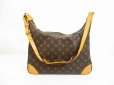 Photo1: LOUIS VUITTON Monogram Leather Brown Shoulder Bag Purse Boulogne 35 #6357 (1)