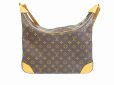 Photo2: LOUIS VUITTON Monogram Leather Brown Shoulder Bag Purse Boulogne 35 #6357 (2)