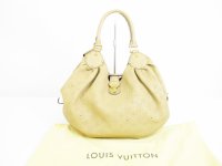 LOUIS VUITTON Mahina Leather Beige Tote&Shoppers Bag Purse Neo L #6367