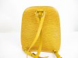 Photo2: LOUIS VUITTON Epi Leather Yellow Backpack Bag Purse Gobelins #6375 (2)