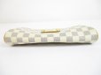 Photo5: LOUIS VUITTON Azur Leather White Evening Bag Pochette Eva W/Strap #6400