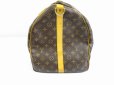 Photo3: LOUIS VUITTON Monogram Leather Brown Duffle&Gym Bag Keepall 60 Bandouliere #6402