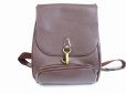 Photo1: LOUIS VUITTON Taiga Leather Bordeaux Backpack Bag Cassiar #6405 (1)