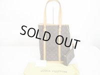 LOUIS VUITTON Monogram Leather Brown Tote Bag Bucket GM w/Pouch #6424