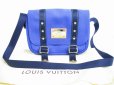 Photo1: LOUIS VUITTON Cup Canvas Blue Messenger&Cross-body Bag Antigua PM #6442 (1)