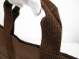 Photo11: HERMES Canvas Her Line Brown Hand Bag Tote Bag Purse Cabas #6444