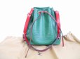 Photo1: LOUIS VUITTON Epi Leather Green&Red Shoulder Bag Purse Petite Noe #6448 (1)