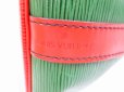 Photo10: LOUIS VUITTON Epi Leather Green&Red Shoulder Bag Purse Petite Noe #6448