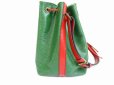 Photo3: LOUIS VUITTON Epi Leather Green&Red Shoulder Bag Purse Petite Noe #6448
