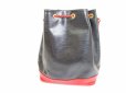 Photo2: LOUIS VUITTON Epi Leather Black&Red Shoulder Bag Purse Noe #6450 (2)