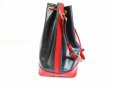 Photo3: LOUIS VUITTON Epi Leather Black&Red Shoulder Bag Purse Noe #6450
