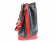Photo4: LOUIS VUITTON Epi Leather Black&Red Shoulder Bag Purse Noe #6450