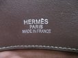 Photo10: HERMES Canvas&Leather Beige&Brown Hand Bag Purse Sac Iboo GM #6451