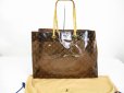 Photo1: LOUIS VUITTON Monogram Brown Vinyl Tote Bag Travel Bag Cabas Cruise #6479 (1)