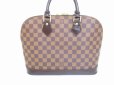 Photo2: LOUIS VUITTON Damier Leather Brown Hand Bag Purse Alma PM #6481 (2)