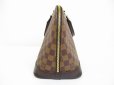 Photo3: LOUIS VUITTON Damier Leather Brown Hand Bag Purse Alma PM #6481