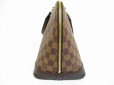 Photo4: LOUIS VUITTON Damier Leather Brown Hand Bag Purse Alma PM #6481