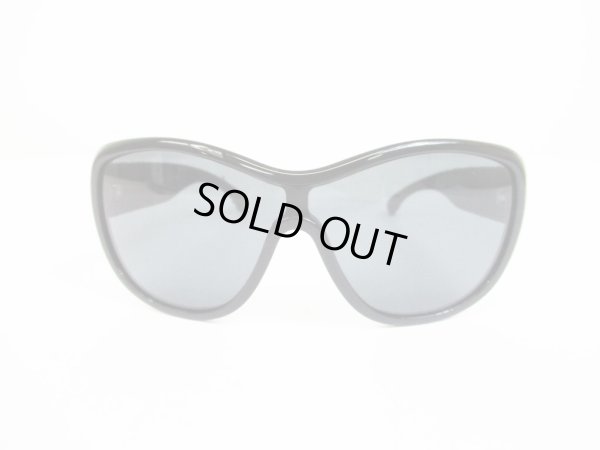Photo2: CHANEL Plastic&Tweed Black Sunglasses Eye Wear #6497
