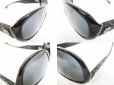 Photo6: CHANEL Plastic&Tweed Black Sunglasses Eye Wear #6497