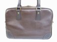 Photo2: LOUIS VUITTON Utah Leather Brown Business Bag Briefcase w/Strap Acoma #6506 (2)