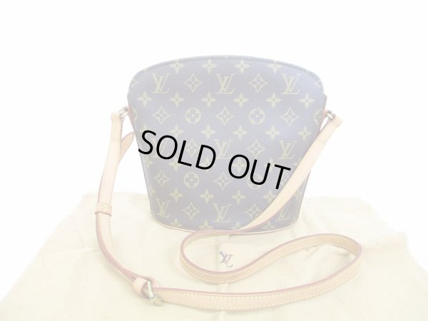 Photo1: LOUIS VUITTON Monogram Leather Brown Messenger&Crossbody Bag Drouot #6507