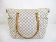 Photo1: LOUIS VUITTON Azur Leather White Tote&Shoppers Bag Purse Totally GM #6512 (1)